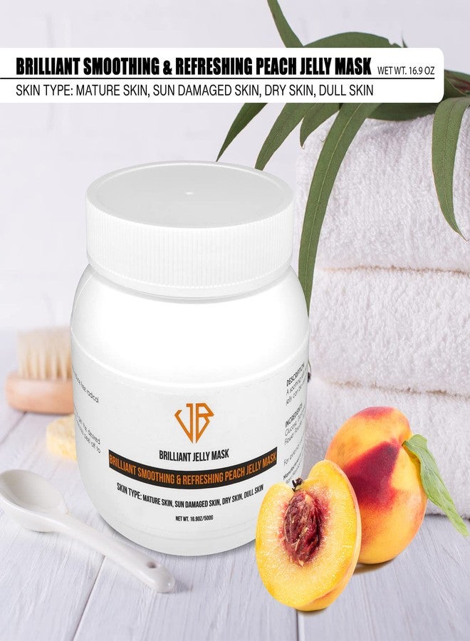 قناع جيلي الخوخ الرائع لتنعيم البشرة وإنعاشها (حجم كبير 16.9 أونصة) يكفي لـ 25 استخدامًا. قناع جيلي احترافي قابل للتقشير، مرطب وملطف. - Image 2